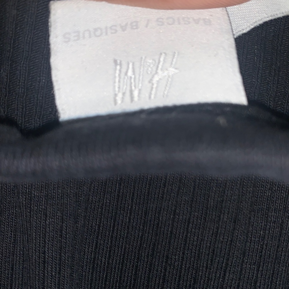 long, black, H&M dress